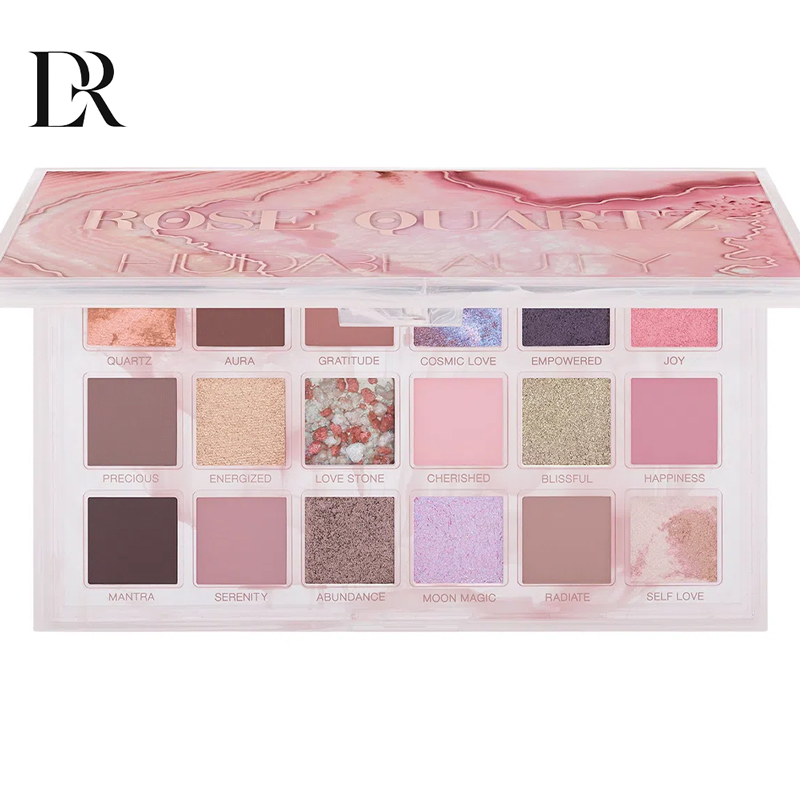 پالت سایه چشم رز کوارتز هدی بیوتی با پیگمنت بالا و جلوه مات و شاین